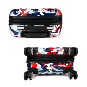 Walizka 55x40x20 mała do samolotu, polikarbon, kamuflaż Airtex 960