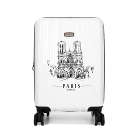 Walizka 55x40x20 mała do samolotu, polikarbon, Paris Airtex 960