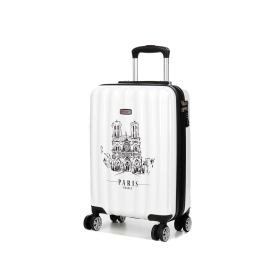Walizka 55x40x20 mała do samolotu, polikarbon, Paris Airtex 960