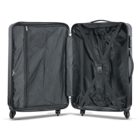 Walizka podróżna na 4 kółkach duża, tania 100l ABS 56205