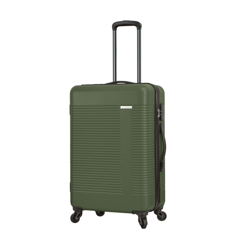 Walizka podróżna na 4 kółkach średnia, tania 60l ABS 56205