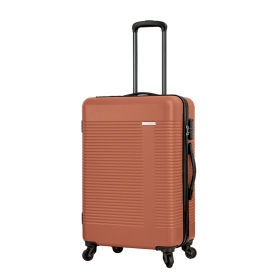 Walizka podróżna na 4 kółkach średnia, tania 60l ABS 56205