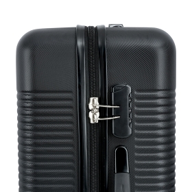 Walizka podróżna na 4 kółkach średnia, tania 60l ABS 56205