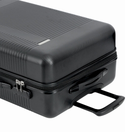 Walizka podróżna na 4 kółkach średnia, tania 60l ABS 56205