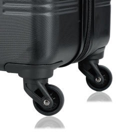 Walizka podróżna na 4 kółkach średnia, tania 60l ABS 56205