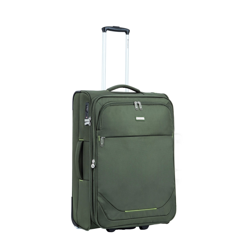 Walizka podróżna średnia na 2 kółkach materiałowa 80l TSA Snowball 48503