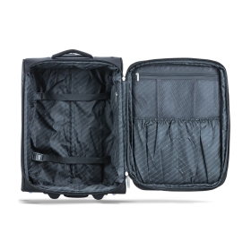 Walizka podróżna średnia na 2 kółkach materiałowa 80l TSA Snowball 48503