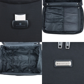 Walizka podróżna średnia na 2 kółkach materiałowa 80l TSA Snowball 48503