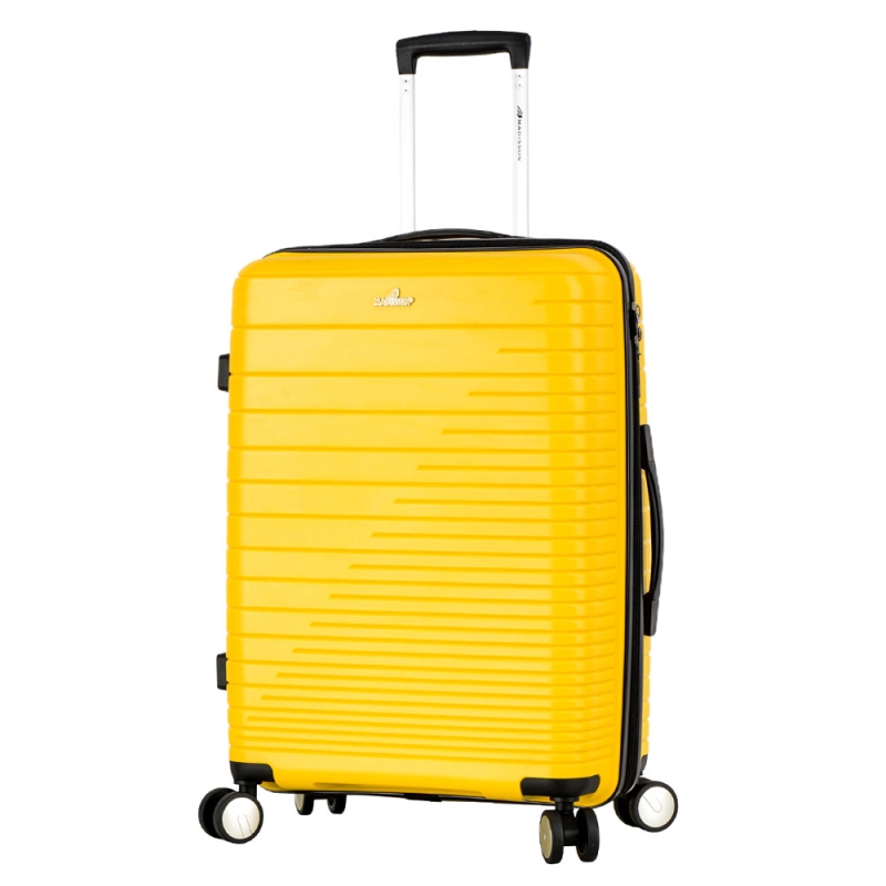 Walizka podróżna średnia na 4 kółkach, polipropylen 60 l TSA 33703