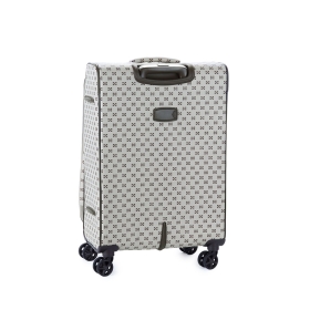 Walizka podróżna średnia na kółkach miękka z wzorem 70 l 39204
