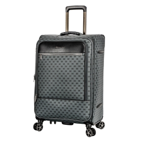 Walizka podróżna średnia na kółkach miękka z wzorem 70 l 39204