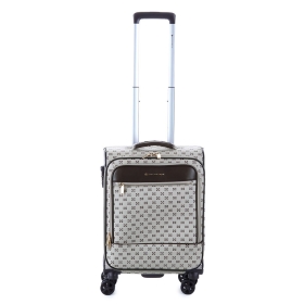 Walizka podróżna mała do samolotu 55x40x23 miękka z wzorem 39204