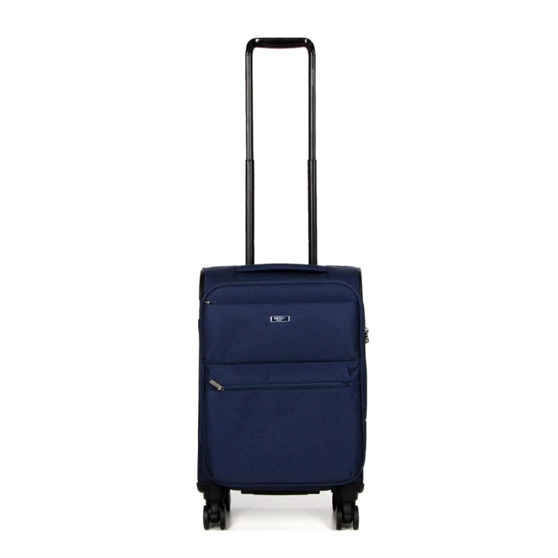 Mała walizka podróżna na kółkach materiałowa 40l TSA Airtex 828