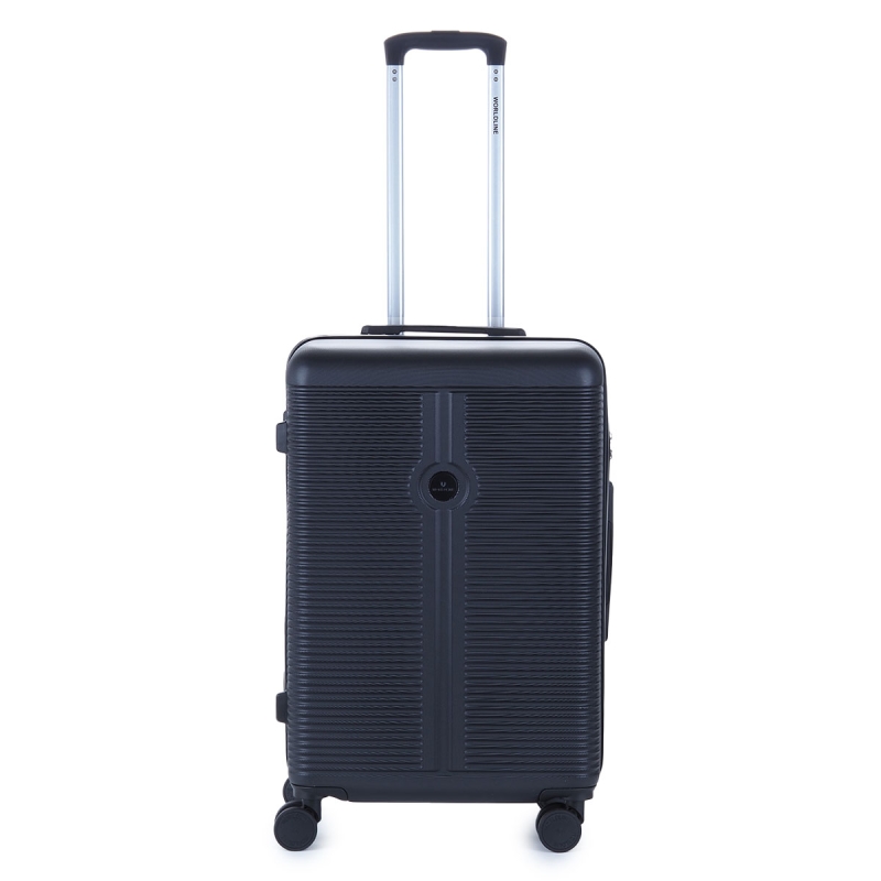 Walizka podróżna średnia na 4 kółkach twarda ABS 60 l Worldline 631