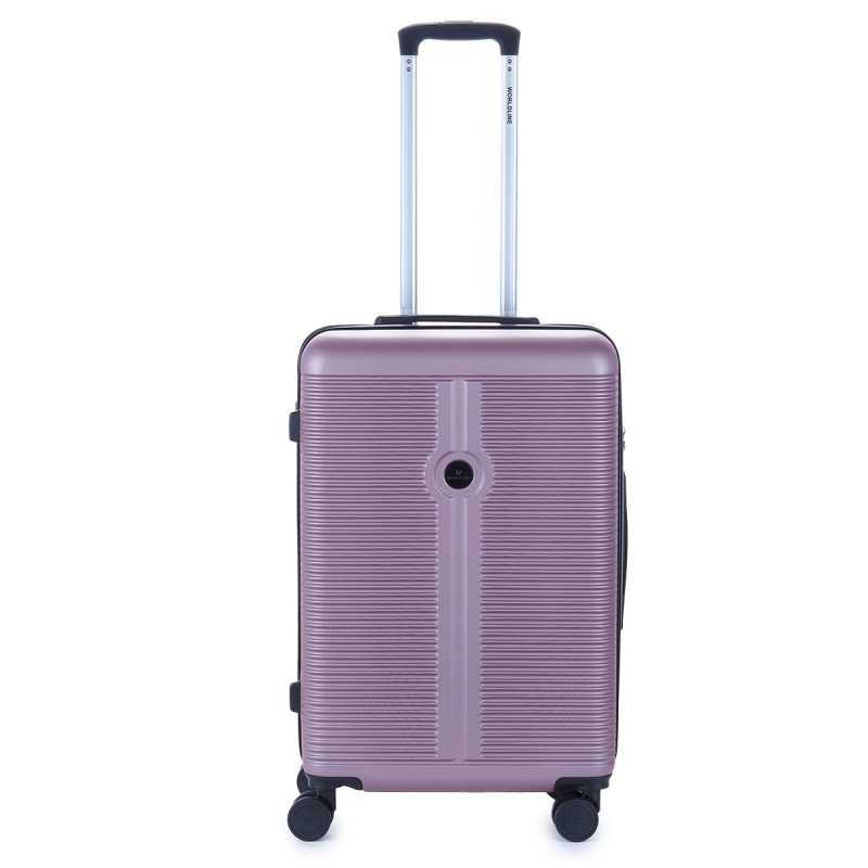 Walizka podróżna średnia na 4 kółkach twarda ABS 60 l Worldline 631