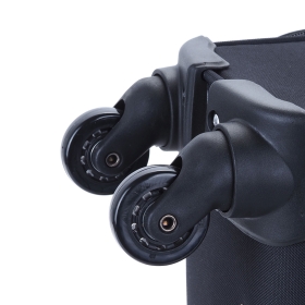 Walizka 55x40x20 mała do samolotu, kabinówka materiałowa, 4 kółka 615