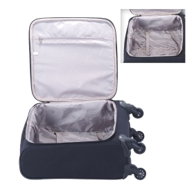 Walizka 55x40x20 mała do samolotu, kabinówka materiałowa, 4 kółka 615