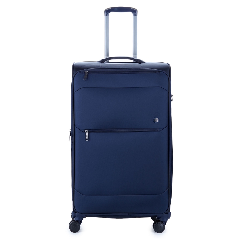 Duża walizka podróżna na 4 kółkach, materiałowa 100 l TSA Airtex 839