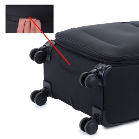 Duża walizka podróżna na 4 kółkach, materiałowa 100 l TSA Airtex 839
