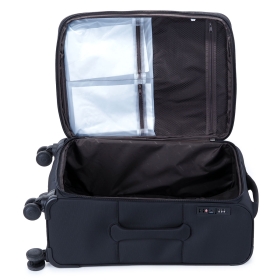 Duża walizka podróżna na 4 kółkach, materiałowa 100 l TSA Airtex 839