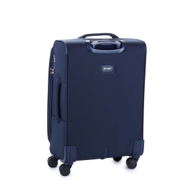 Średnia walizka podróżna na 4 kółkach, materiałowa 70 l TSA Airtex 839
