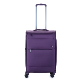 Średnia walizka podróżna na 4 kółkach, materiałowa 70 l TSA Airtex 839