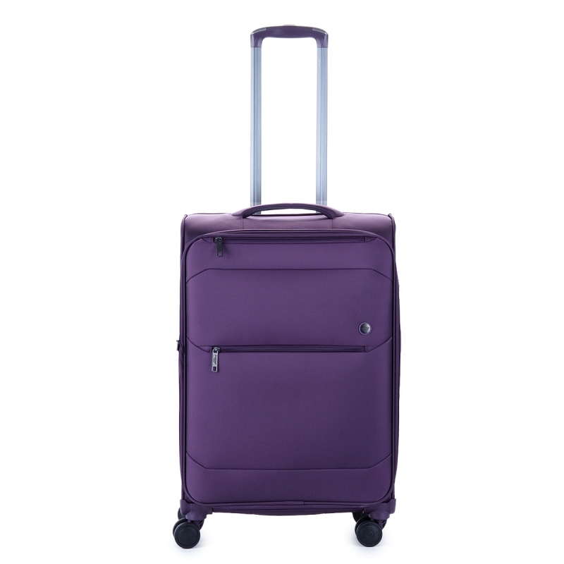 Średnia walizka podróżna na 4 kółkach, materiałowa 70 l TSA Airtex 839
