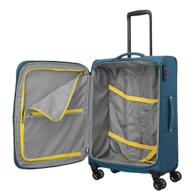 Walizka podróżna średnia na 4 kółkach materiałowa 60l Travelite Umbria
