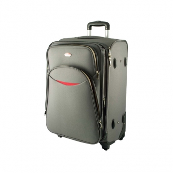 Średnia walizka podróżna materiałowa na 4 kółkach 013