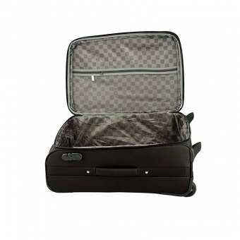 Średnia walizka podróżna na dwóch kółkach materiałowa 91074