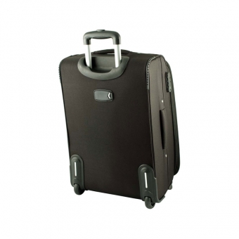 Duża walizka podróżna na dwóch kółkach materiałowa 91074