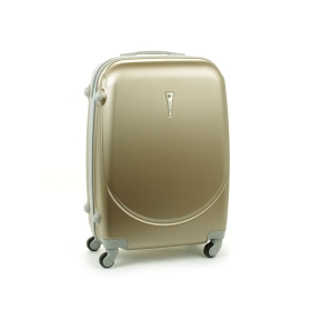 606 Średnia walizka podróżna na kółkach ABS beżowa