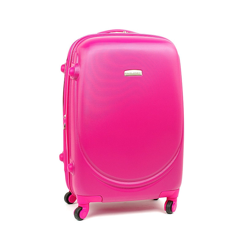 8821 David Jones Mała walizka podróżna ABS z zamkiem TSA różowa