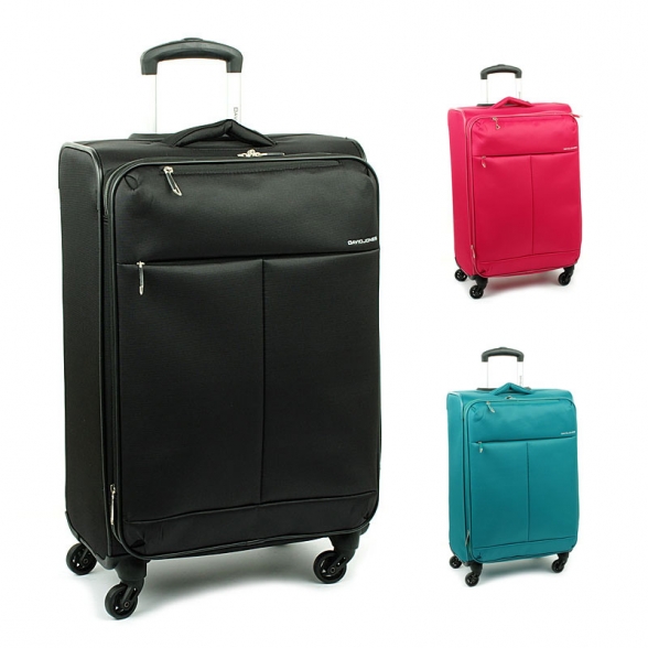 5043 Duże lekkie walizki podróżne na kółkach - David Jones materiałowe