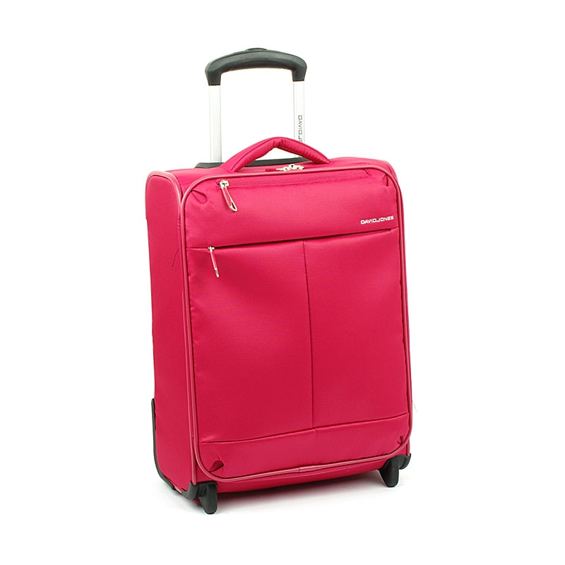5043 Mała lekka walizka do samolotu kabinówka - David Jones różowa