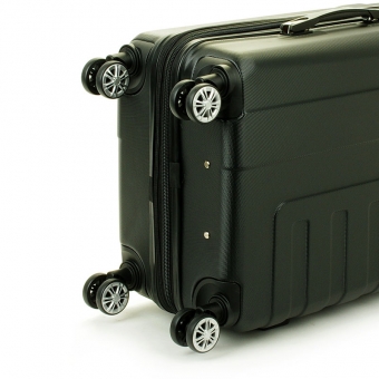 Średnia walizka podróżna na 4 kółkach 60 l twarda ABS 87104