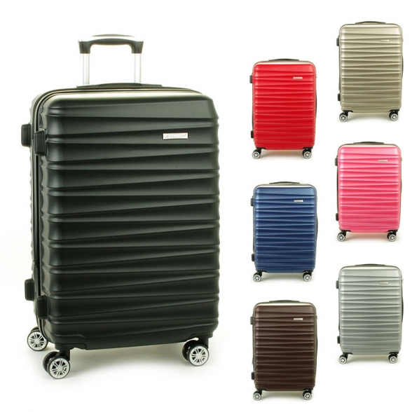 62203 Duże walizki podróżne na kółkach ABS - Madisson