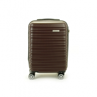 62203 Mała walizka podróżna na 4 kółkach ABS - Madisson brązowa czekoladowa