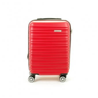 62203 Mała walizka podróżna na 4 kółkach ABS - Madisson czerwona