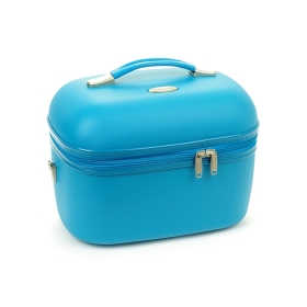 Kuferek na kosmetyki, kosmetyczka podróżna do walizki - Snowball 31935 niebieski