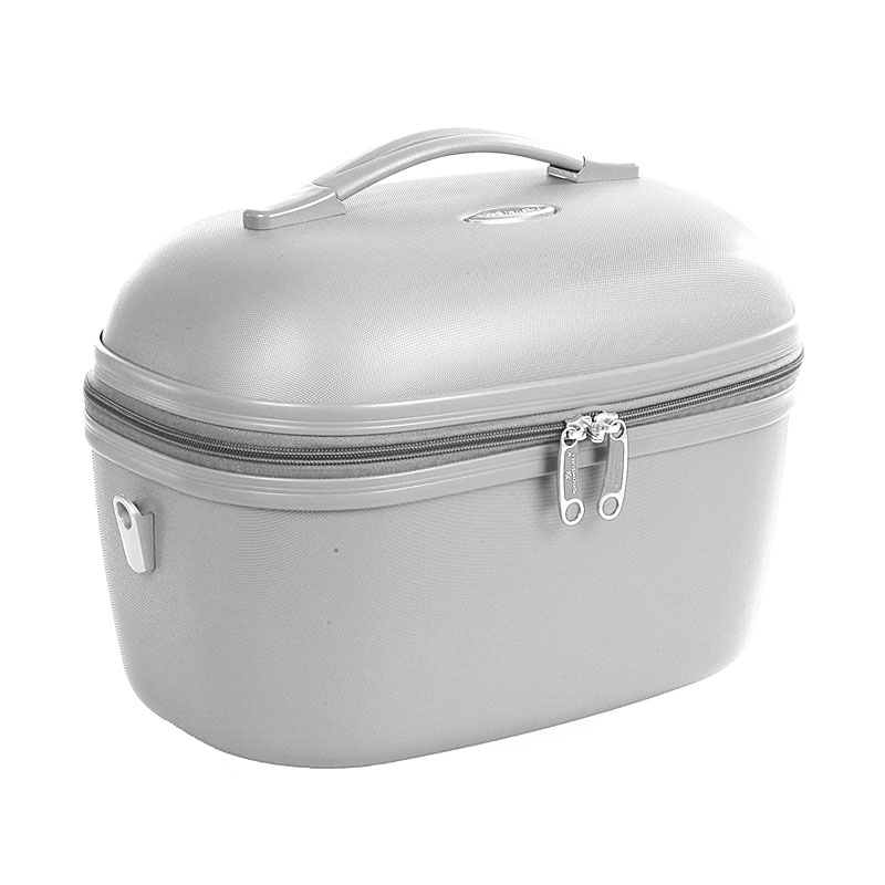 Kuferek na kosmetyki, kosmetyczka podróżna do walizki - Snowball 31935 srebrny