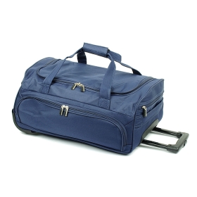B999 Mała torba podróżna na kółkach miękka - David Jones niebieska
