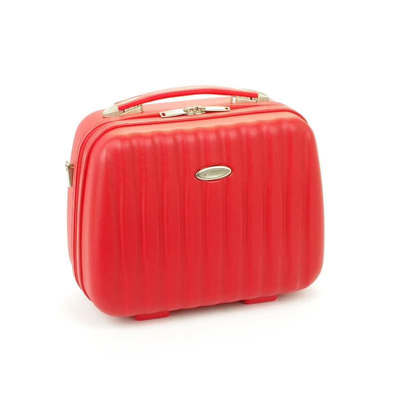 Kuferek na kosmetyki, kosmetyczka podróżna do walizki - Snowball 82535 czerwona