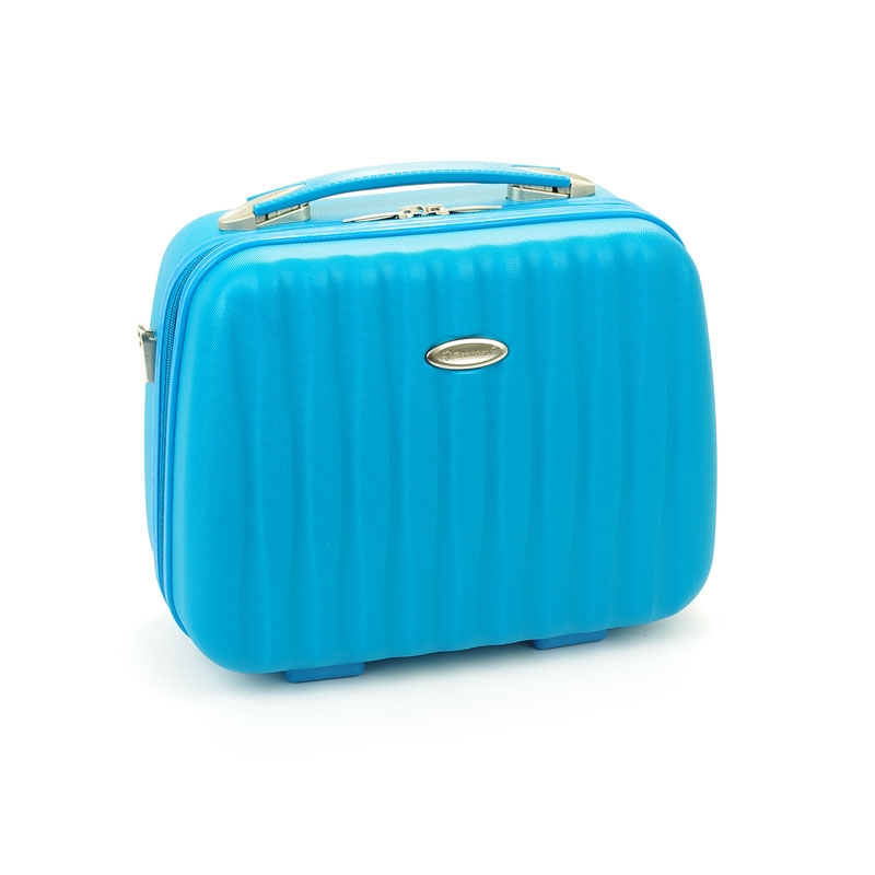 Kuferek na kosmetyki, kosmetyczka podróżna do walizki - Snowball 82535 niebieska