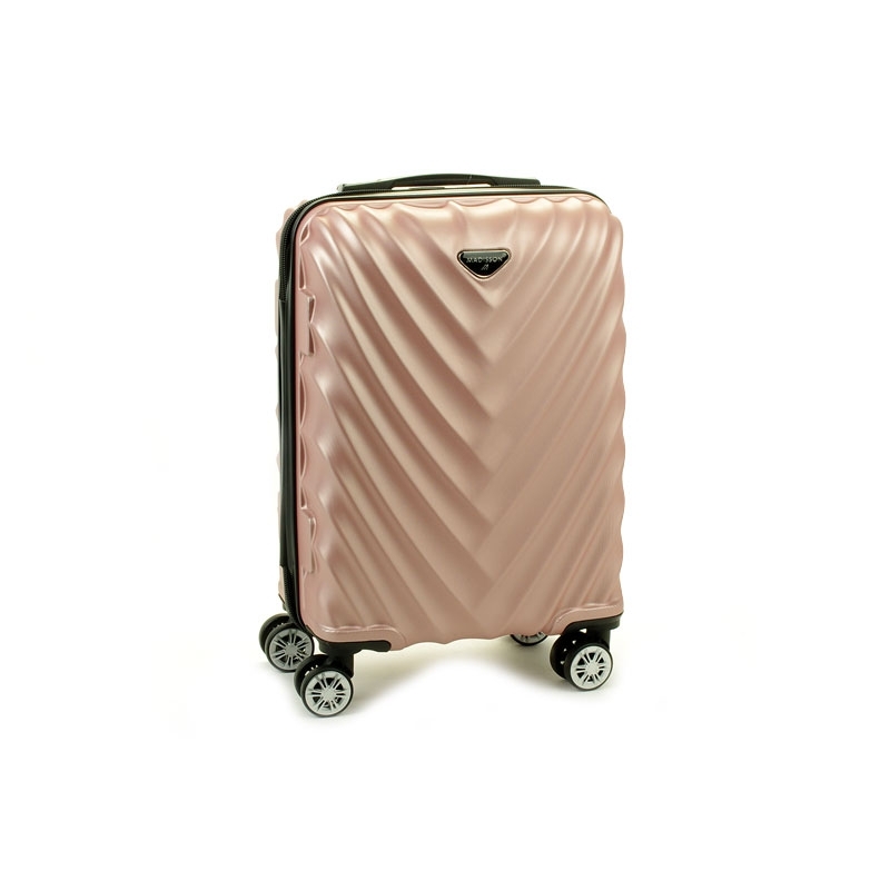 93503 Mała walizka podróżna na kółkach twarda - Madisson jasna różowa, pudrowa