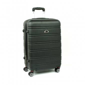 531 Duża walizka podróżna na czterech kółkach ABS - Airtex czarna