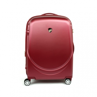 902 Duża walizka podróżna na kółkach z polikarbonu TSA - AIRTEX bordowa