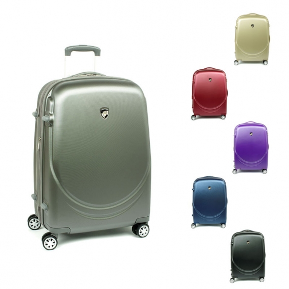 902 Średnie walizki podróżne na kółkach z polikarbonu TSA - AIRTEX
