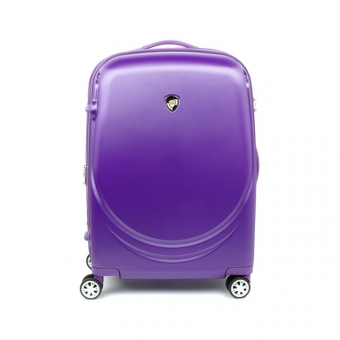 902 Średnia walizka podróżna na kółkach z polikarbonu TSA - AIRTEX fioletowa