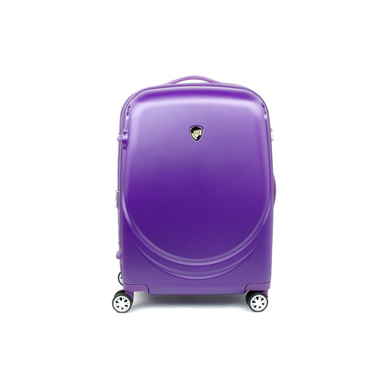 902 Średnia walizka podróżna na kółkach z polikarbonu TSA - AIRTEX fioletowa